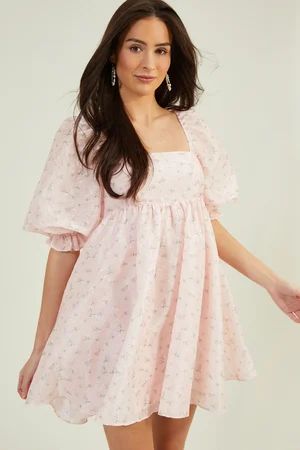 Stephanie Floral Dress in Pink | Altar'd State | Altar'd State