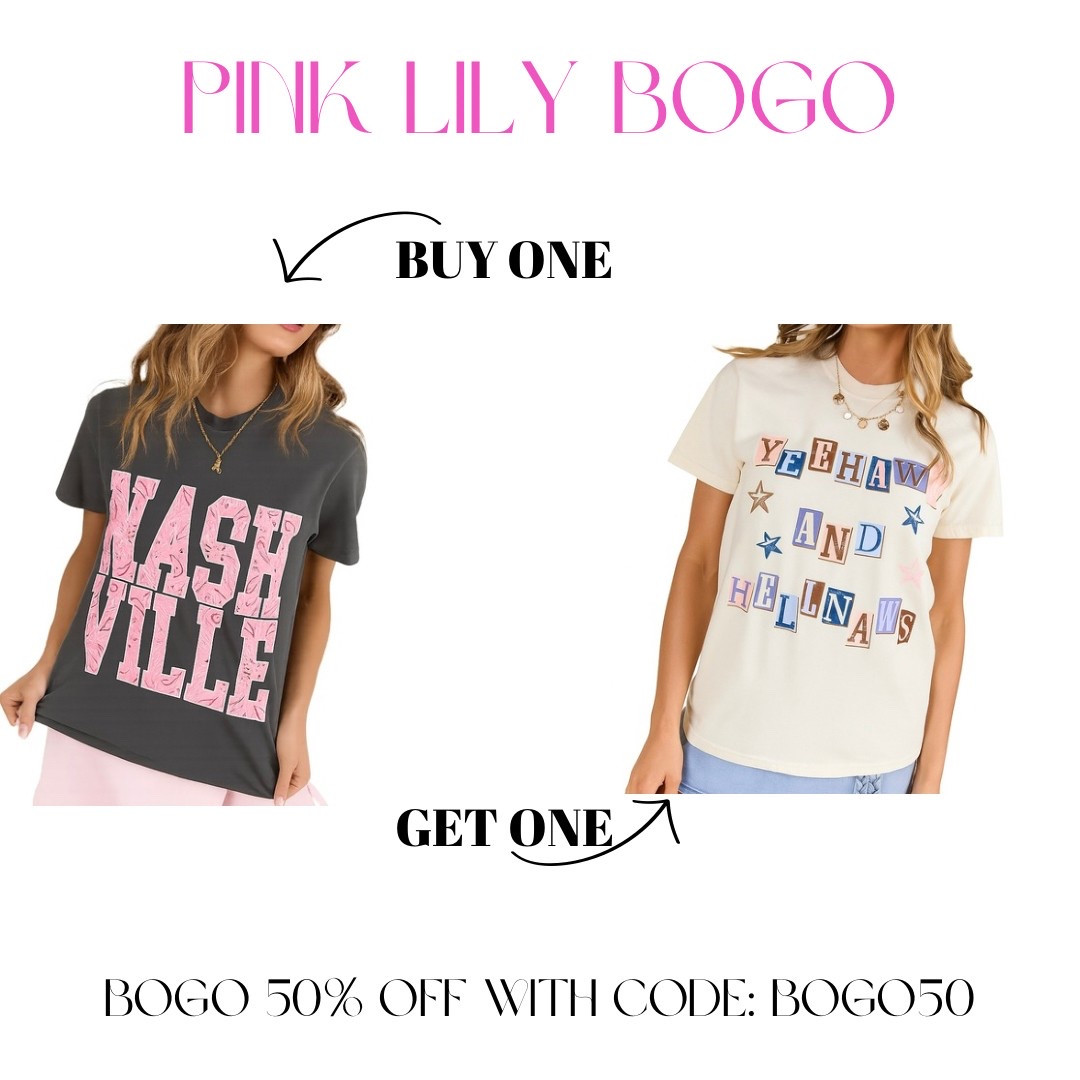 Don’t miss this sale!! Buy one get one 50% off graphic tees!😌

#LTKSaleAlert #LTKFindsUnder50 #LTKFindsUnder100