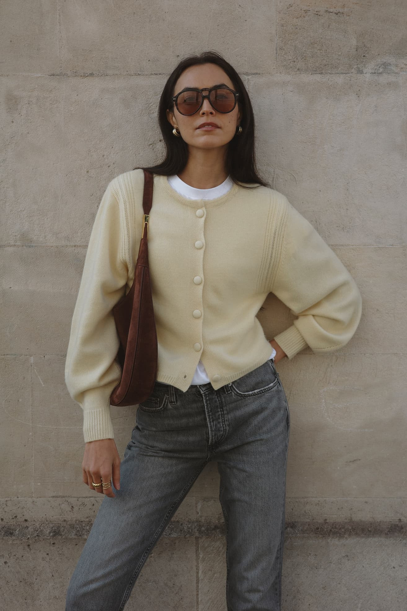 Cardigan Nala in Buttercream | ANITA HASS