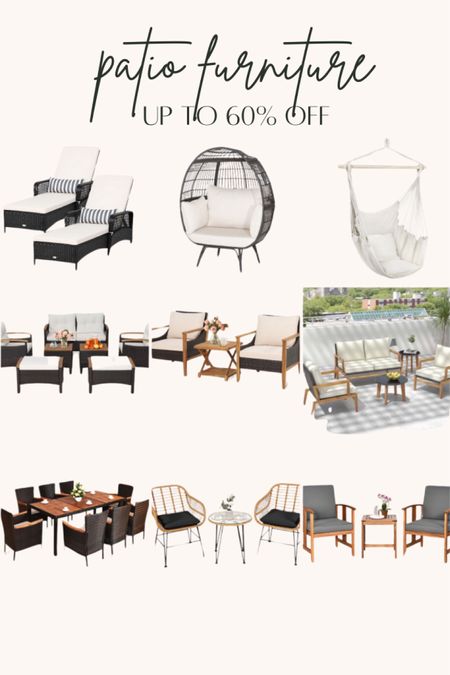 Patio furniture up to 60% OFF 

#LTKhome #LTKfindsunder50 #LTKstyletip
