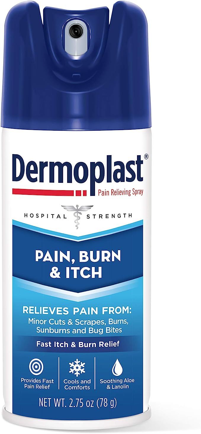 Dermoplast Pain, Burn & Itch Spray, Pain Relief Spray for Minor Cuts, Burns and Bug Bites, 2.75 o... | Amazon (US)