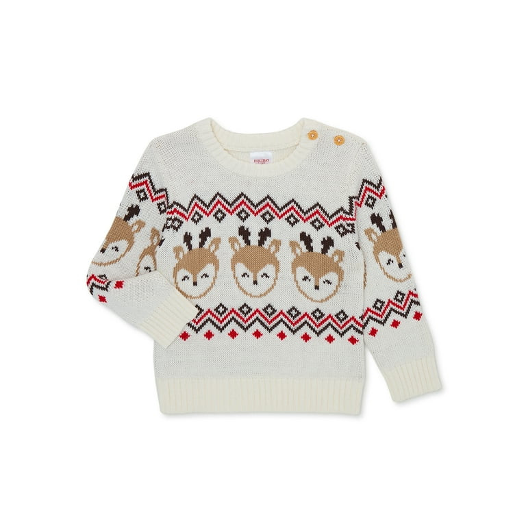 Holiday Time Baby and Toddler Boy or Girls Unisex Sweater, Sizes 12 Months to 5T - Walmart.com | Walmart (US)