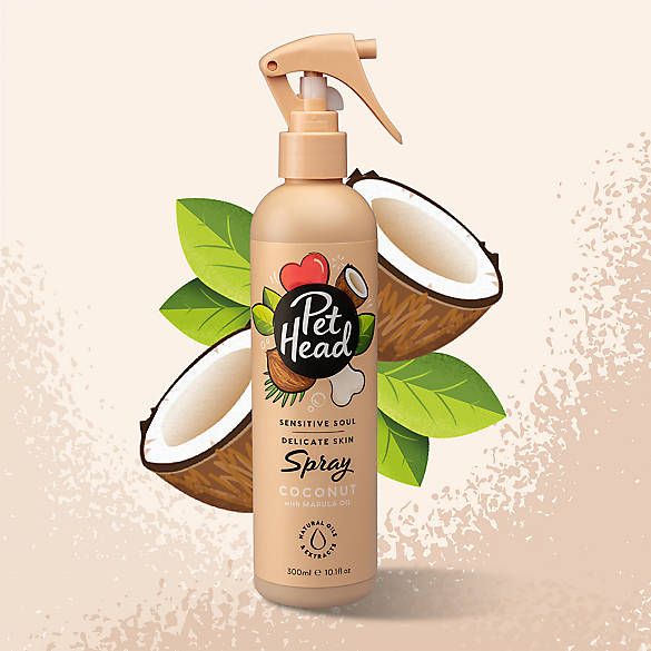 Pet Head Sensitive Soul Delicate Skin Spray for Dogs - Coconut + Marula Oil - 10 Fl Oz | PetSmart