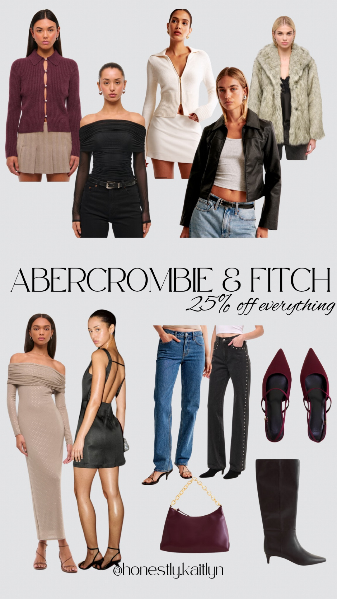 25% off everything at Abercrombie & Fitch for Black Friday! 
women’s fashion, fall fashion, trending fashion, style, party dress, holiday dress, jeans, sling back heels, boots, jacket, sweater, black friday

#LTKStyleTip #LTKSaleAlert #LTKShoeCrush
