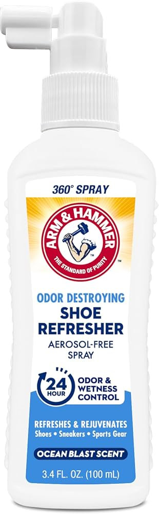 Arm & Hammer Shoe Refresher Spray, Odor Eliminator for Sneakers, 24 Odor & Wetness Control, Aeros... | Amazon (US)