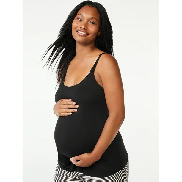 Joyspun Women's Maternity Nursing Cami with Hidden Clip, Sizes S to 3X | Walmart (US)