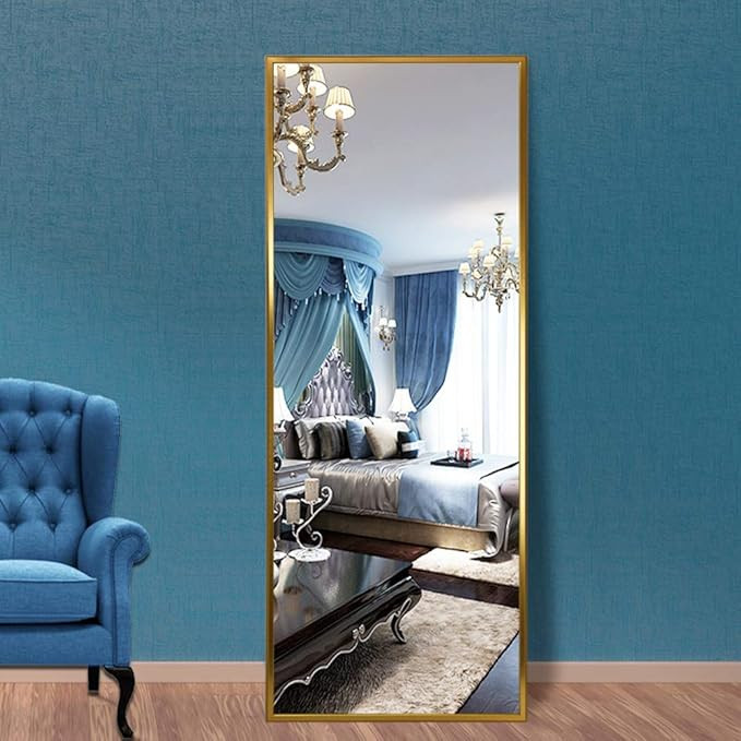 NeuType Full Length Mirror Floor Mirror with Standing Holder Bedroom/Locker Room Standing/Hanging... | Amazon (US)