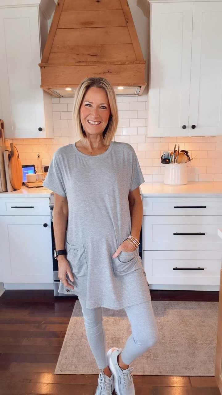 Simple. Soft. So easy to wear.  A comfy tunic style tee.  Wearing a small.  Comes in other color options .

#LTKgrwm #LTKPetite #LTKootd