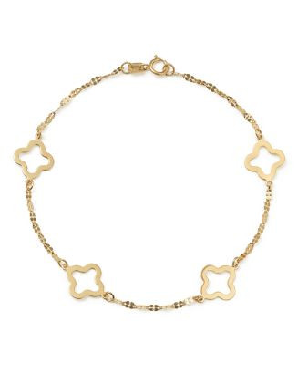 Quatrefoil Station Bracelet in 14K Yellow Gold | Bloomingdale's (US)