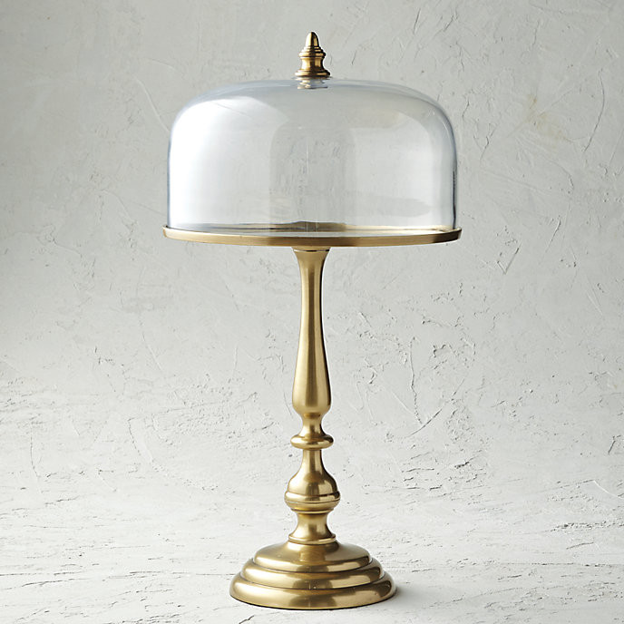 Amelie Cake Servers with Cloche | Frontgate | Frontgate