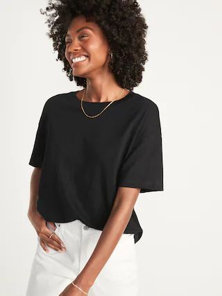 Short-Sleeve Vintage Easy T-Shirt for Women | Old Navy (US)