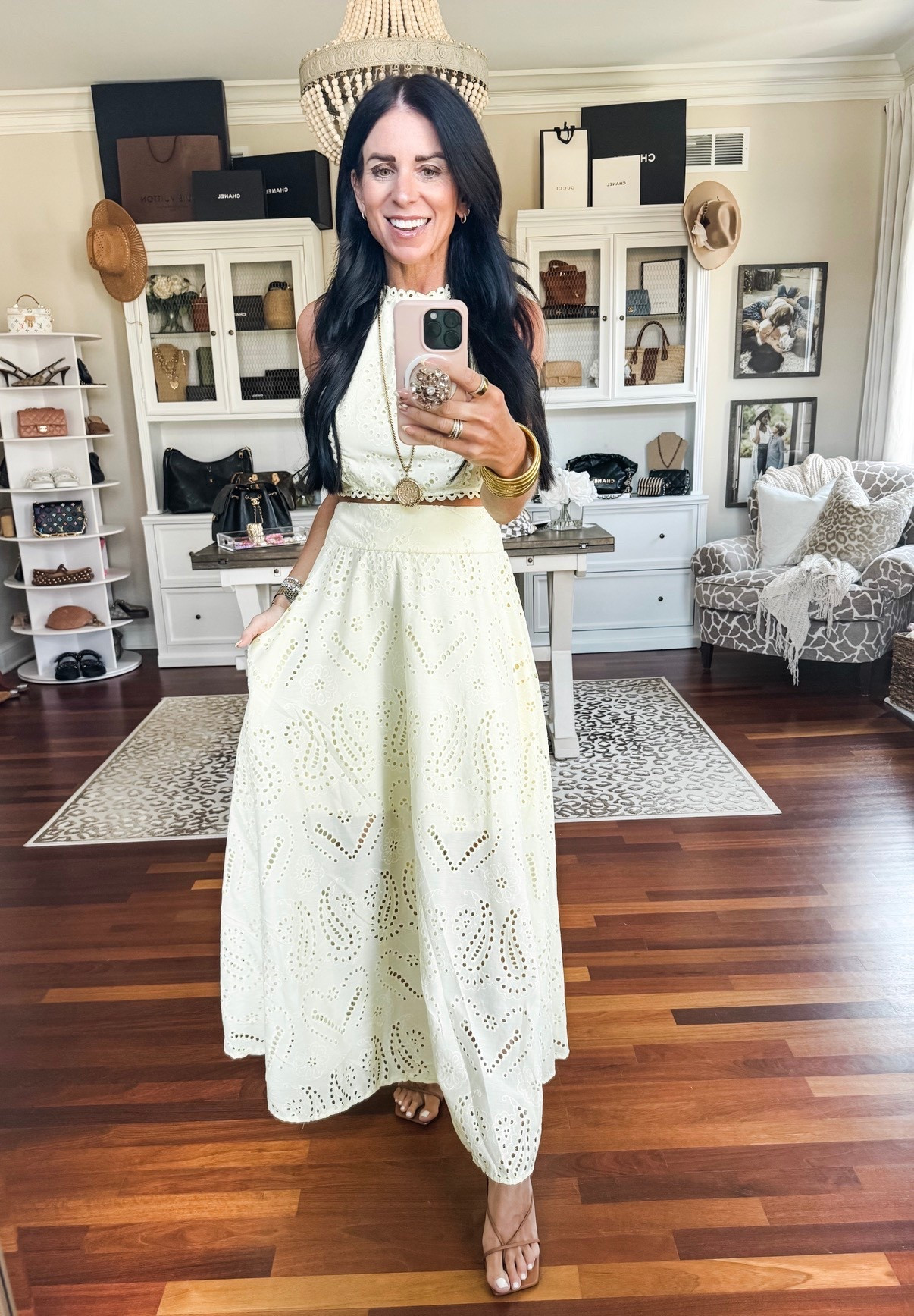 Love this two piece eyelet set for vacation 
I would size up

#LTKootd #LTKTravel #LTKFindsUnder50