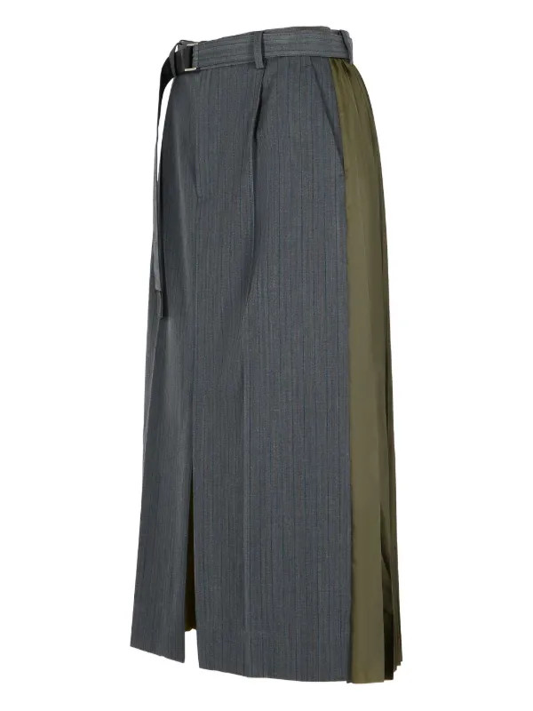 pinstripe-pattern pleated skirt | Farfetch Global