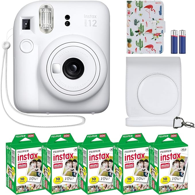 Fujifilm Instax Mini 12 Instant Camera + MiniMate Accessory Bundle & Compatible Custom Case + Fuj... | Amazon (US)