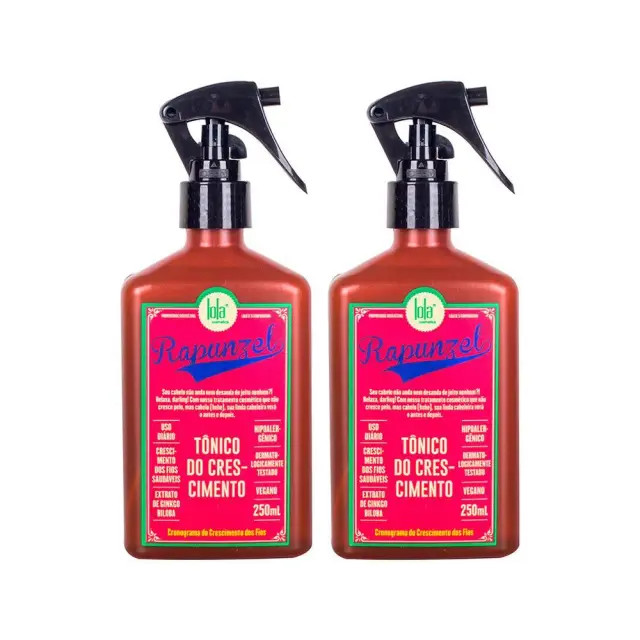 Kit Lola Cosmetics Rapunzel - Tônico Capilar de Crescimento 250 ml - 2 Unidades | DrogaRaia (BR)