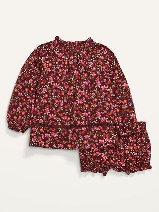 Long-Sleeve Smocked Top and Bloomers Set for Baby | Old Navy (US)