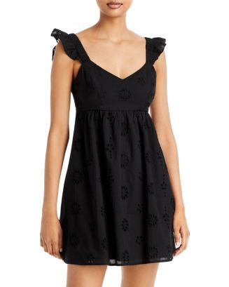 Frances Flutter Sleeve Eyelet Mini Dress | Bloomingdale's (US)