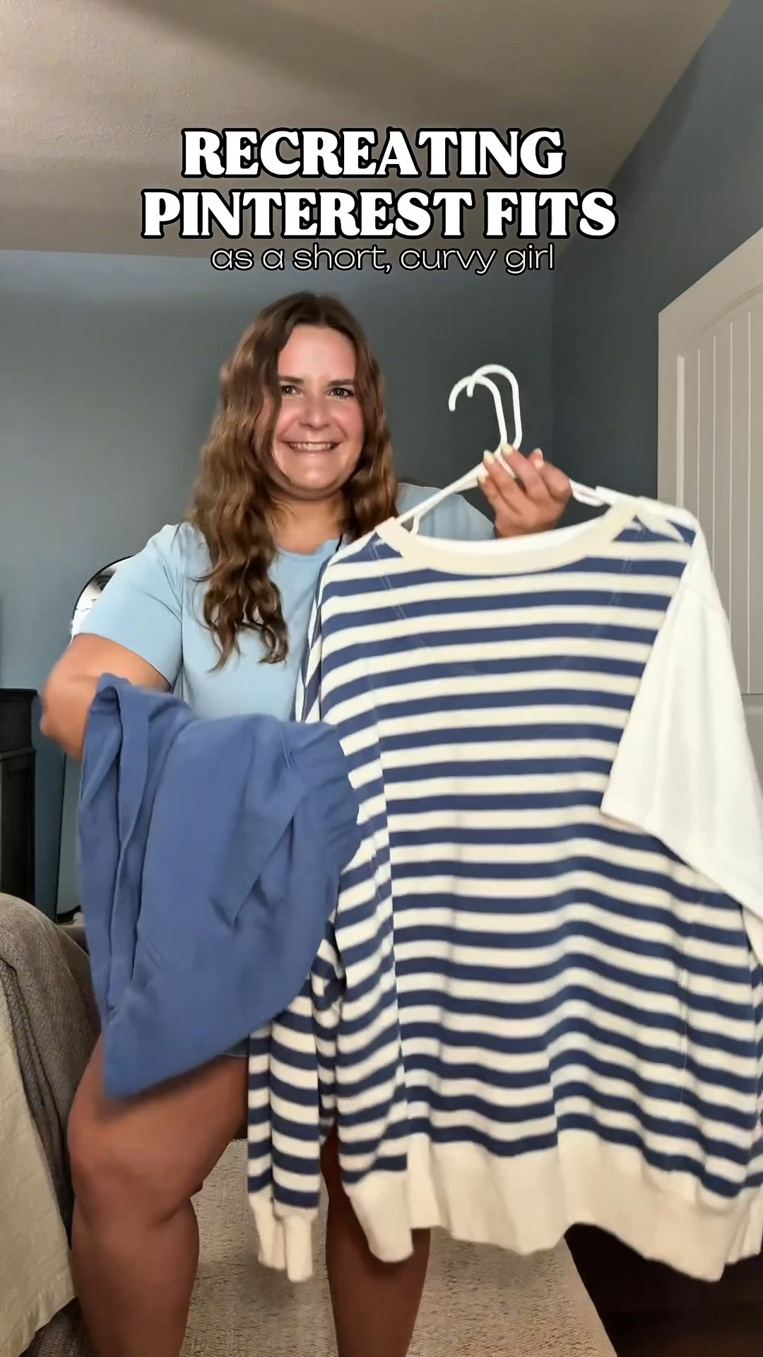 Wearing an xxl in the blue pj amazon set. Wearing an xl in the blue aerie stripe set. Wearing an xxl in the white amazon cropped tee. I’m 5’1 and a size 16.

#LTKootd #LTKMidsize #LTKPlusSize