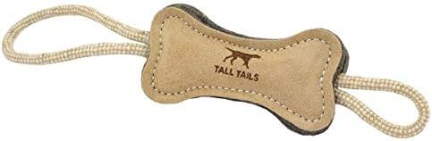 Pet Supplies : Tall Tails Bone Tug Natural Leather 16" Dog Toy : Amazon.com | Amazon (US)