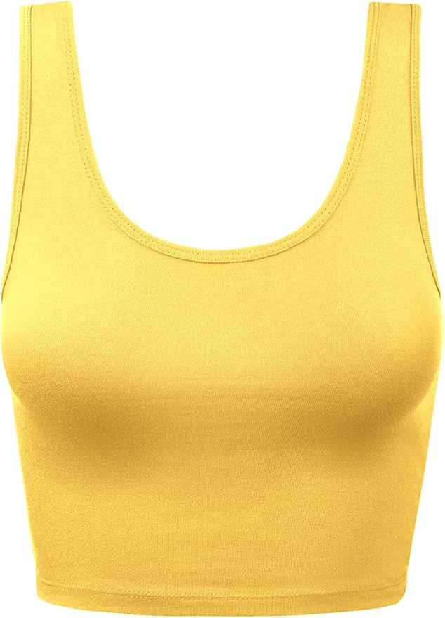 HATOPANTS Women's Sleeveless Racerback Crop Tank Top Camisole Backless Scoop Neck Shirts | Amazon (US)