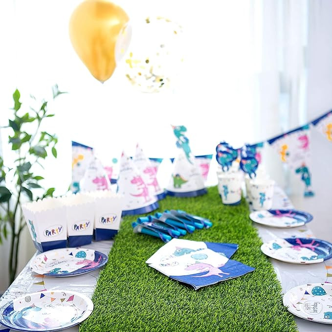 14" x 108" Artificial Grass Table Runner, Perfect for Parties, Birthdays, Restaurant Decoration, ... | Amazon (US)