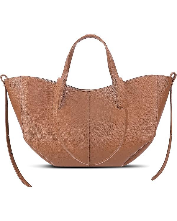 Juoxeepy Work Bag Faux Leather Tote Bag for Women Trendy Handbag Purse Fall Shoulder Bag with Mag... | Amazon (US)