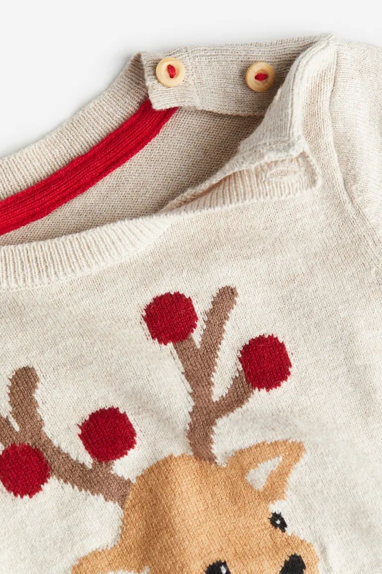 Sweater with Intarsia Motif | H&M (US + CA)