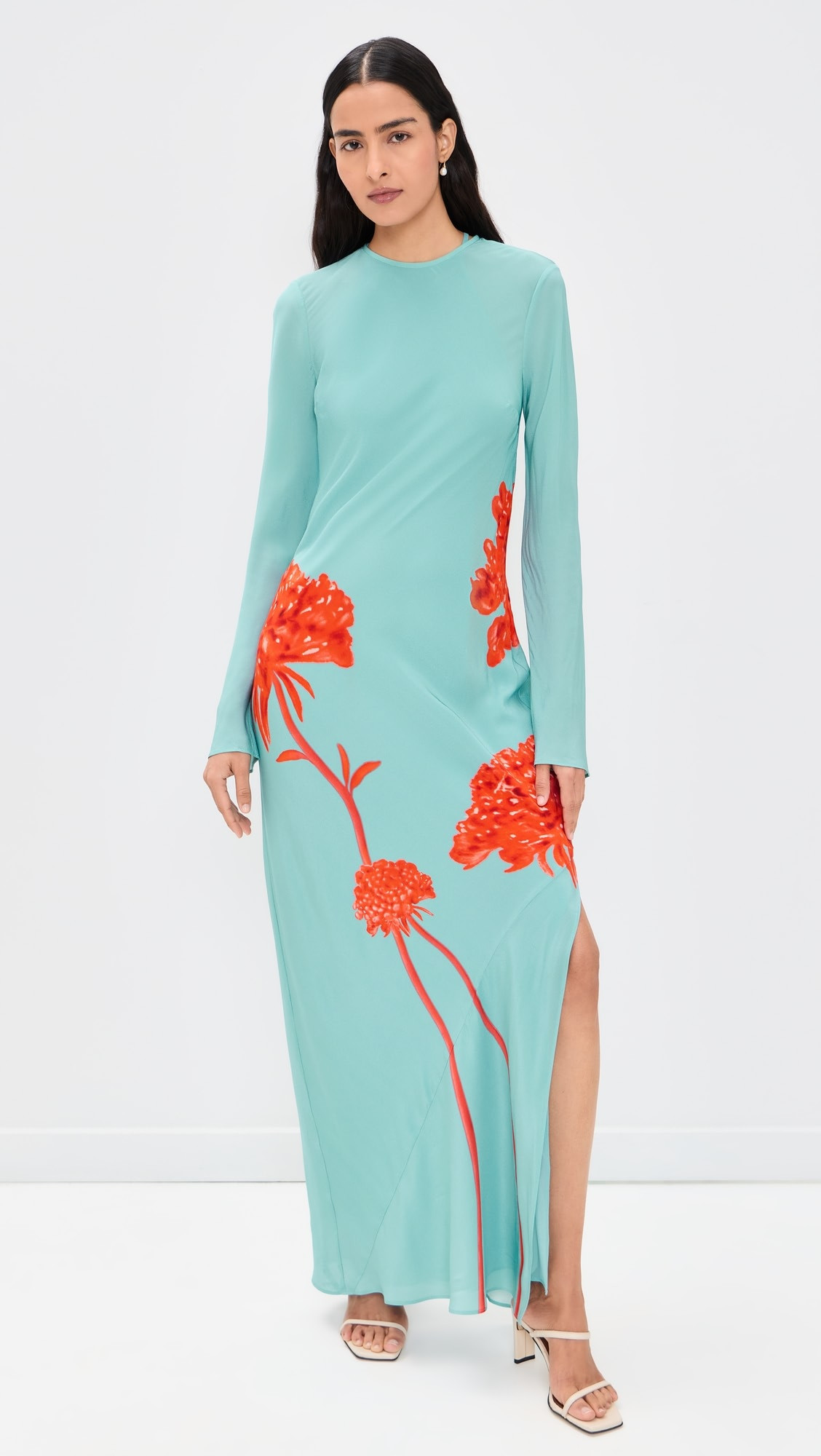 Amelie Long Sleeve Silk Maxi Dress | Shopbop