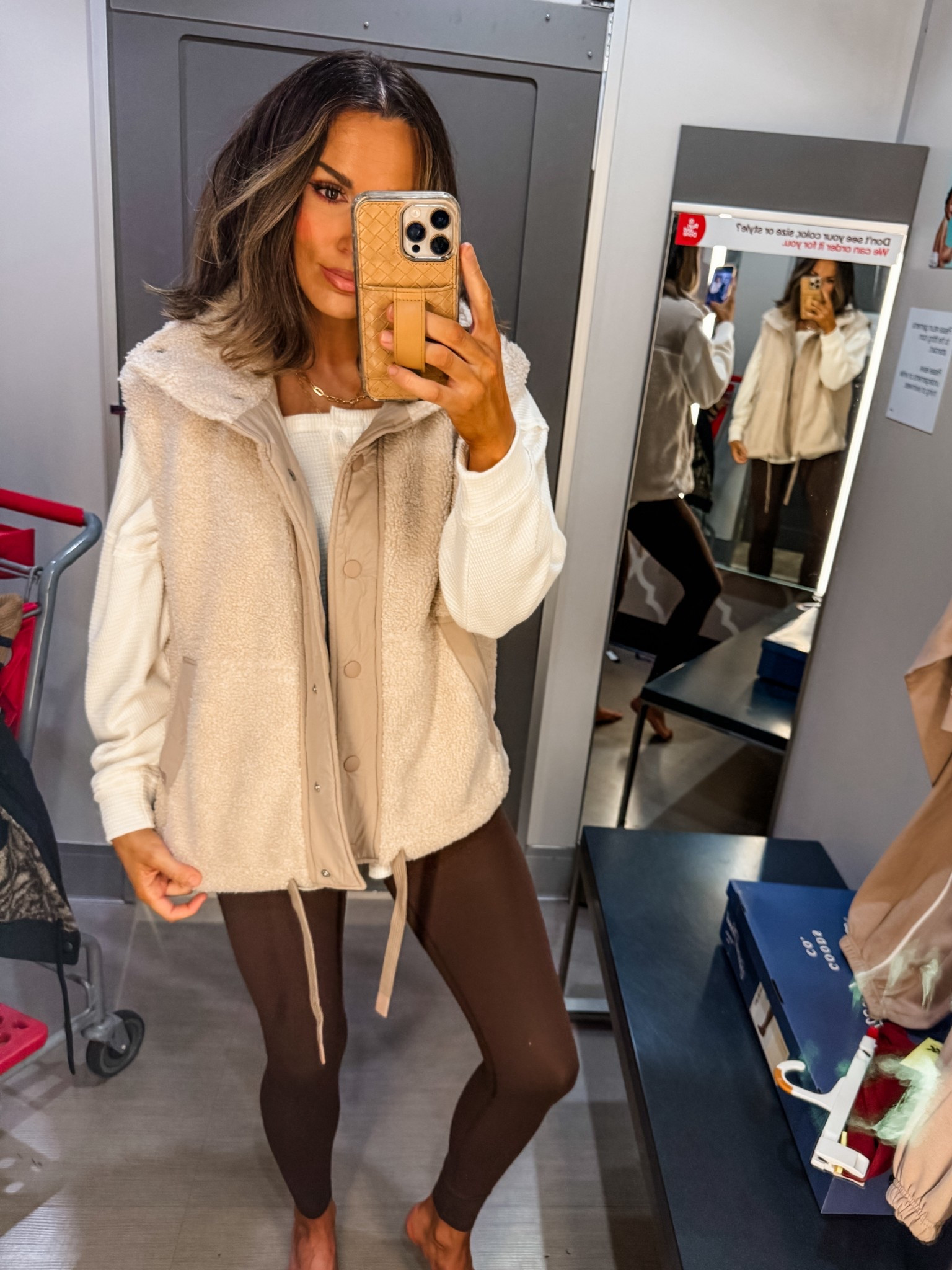 Vest size small 
Henley size medium
Leggings small 

#LTKOver40 #LTKStyleTip #LTKFindsUnder50