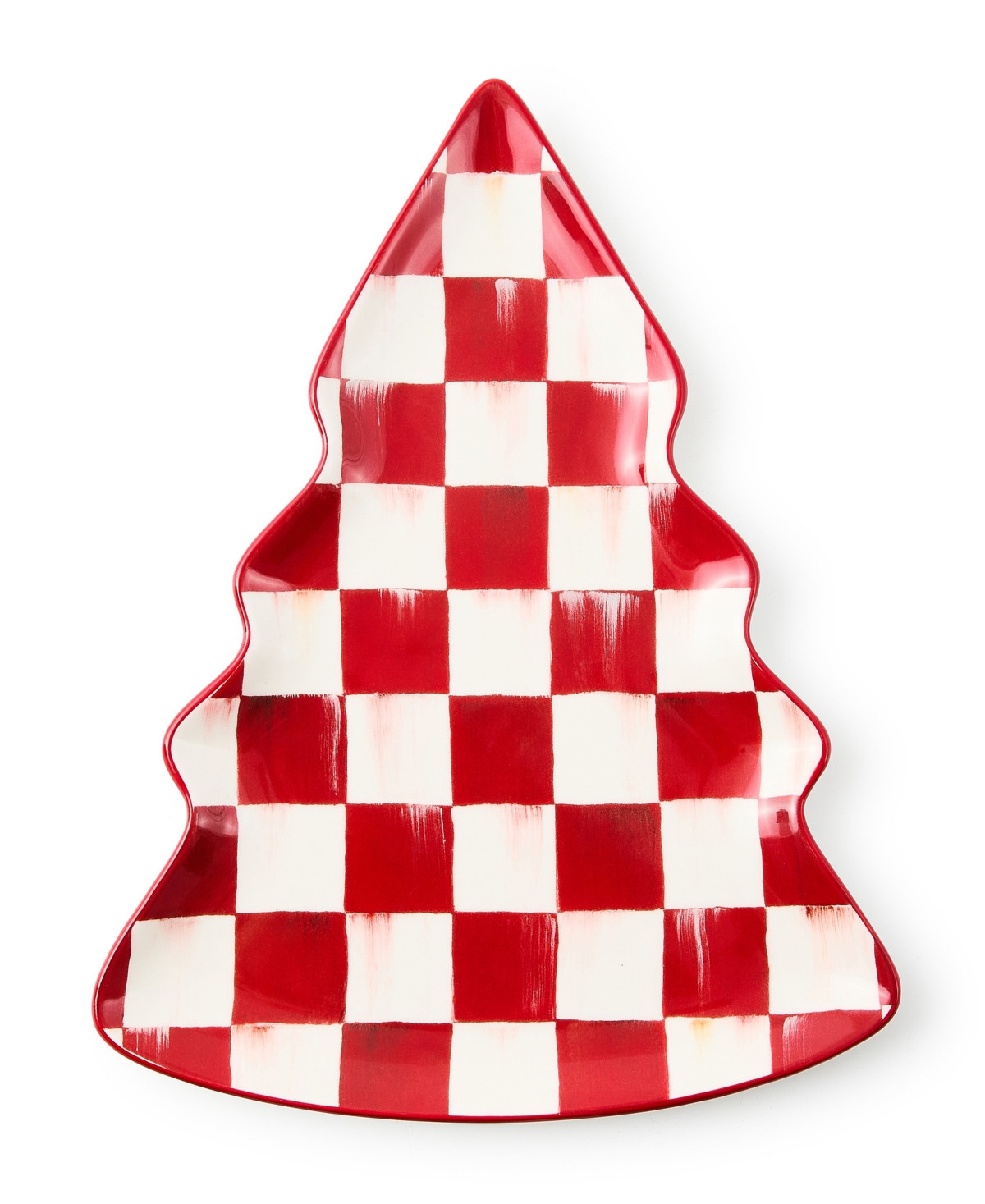 MacKenzie-Childs Cherry Check Tree Dish - Multi | Macy's