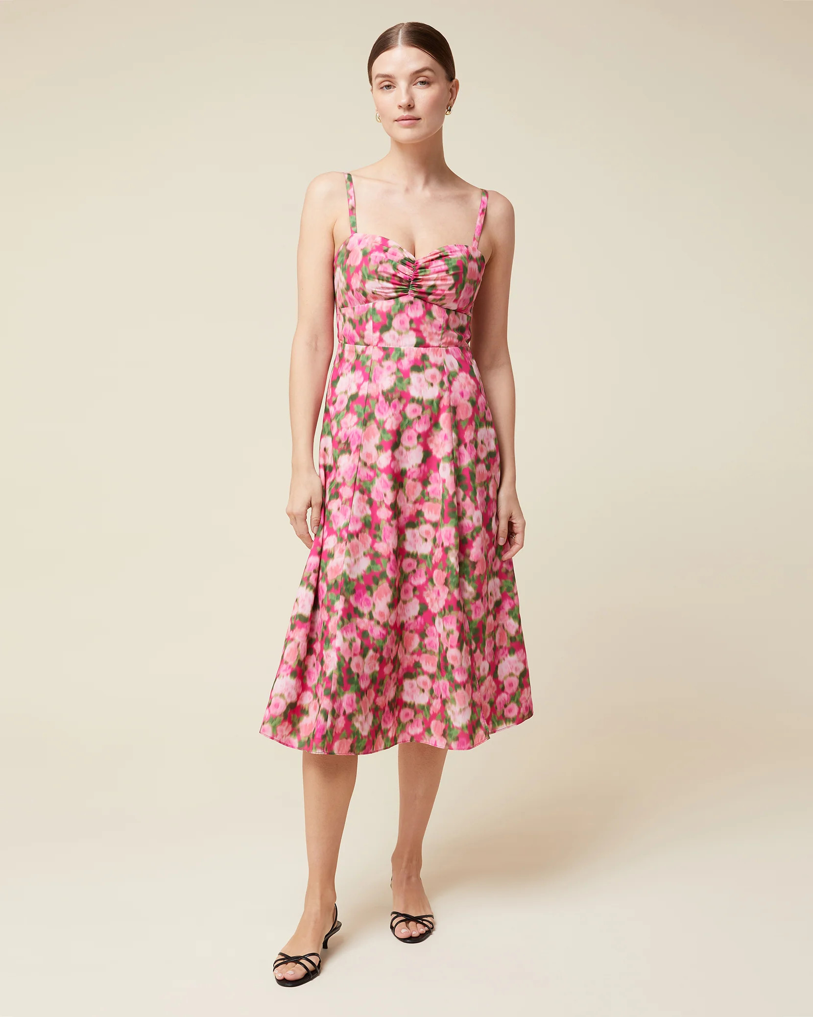 Ruched Cup Midi Dress | Rachel Parcell