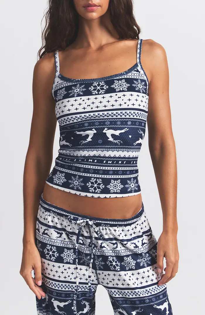 SKIMS Fair Isle Plush Pointelle Camisole | Nordstrom | Nordstrom