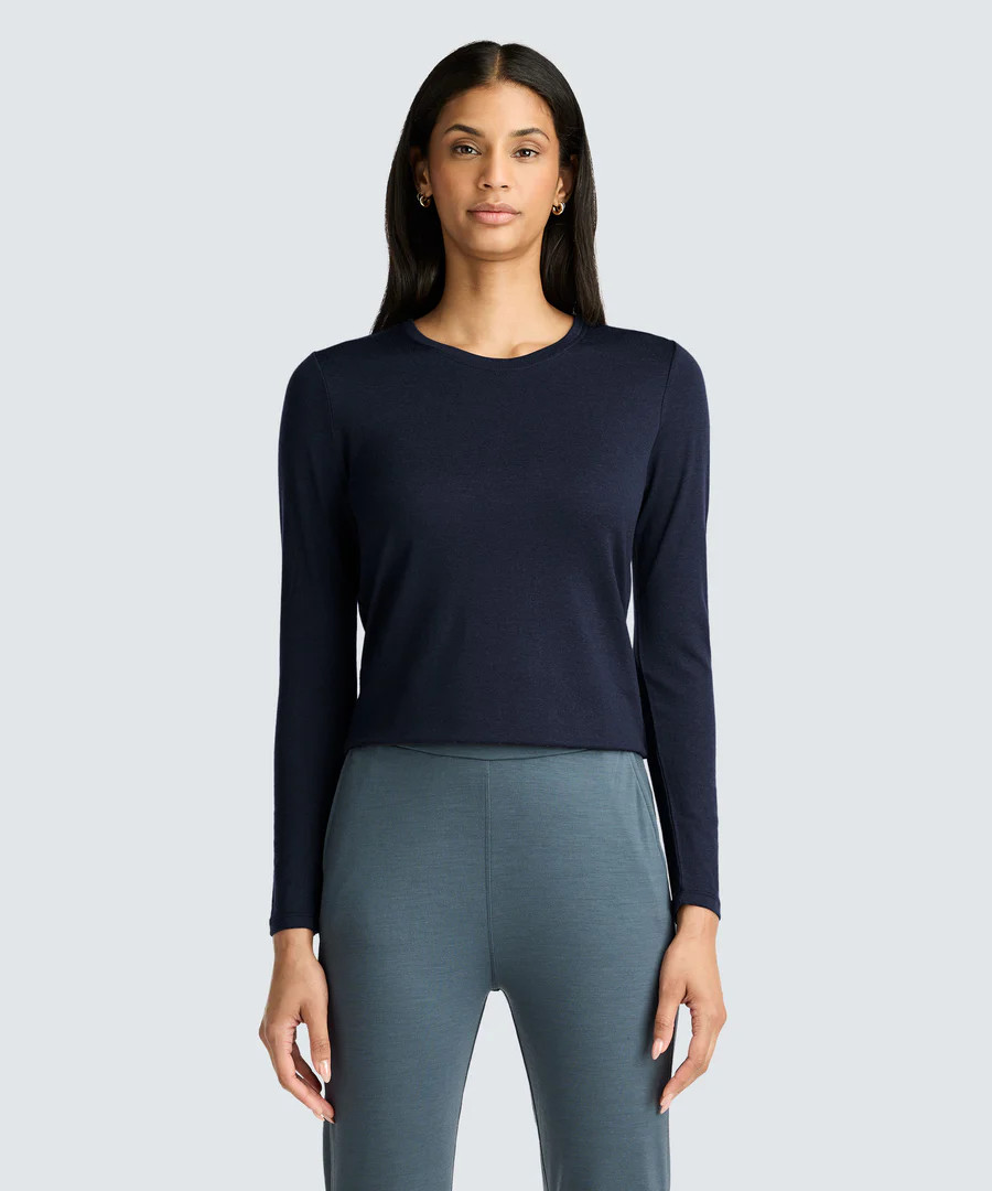 Women's Long Sleeve Merino Crew | Unbound Merino | Unbound Merino
