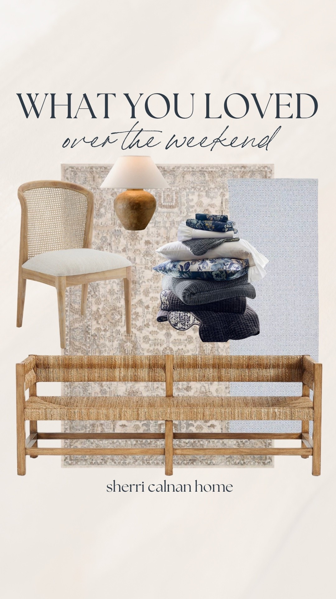 Your favorites from the weekend! 🤍 Woven bench, patterned area rug, table lamp, dining chairs, runner, and beautiful fall bedding!

#LTKSaleAlert #LTKHome