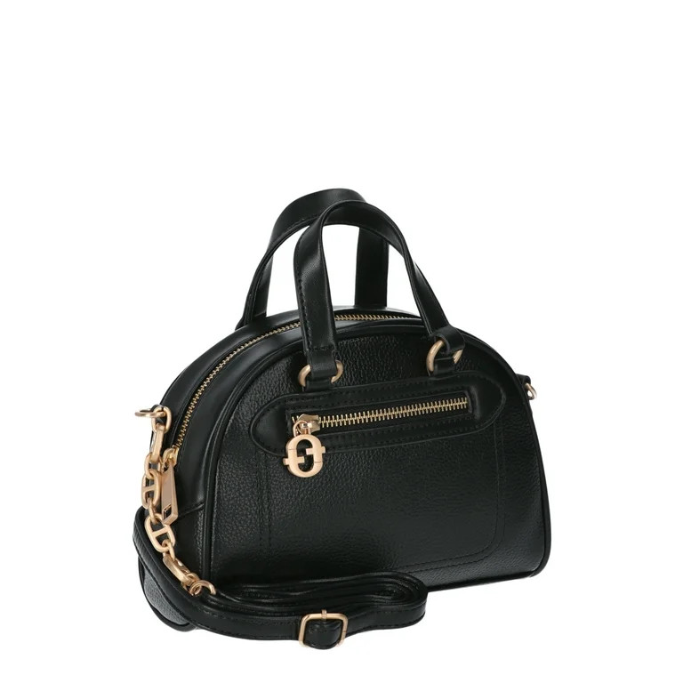 Time and Tru Women's Scottie Mini Satchel Crossbody Handbag, Black | Walmart (US)