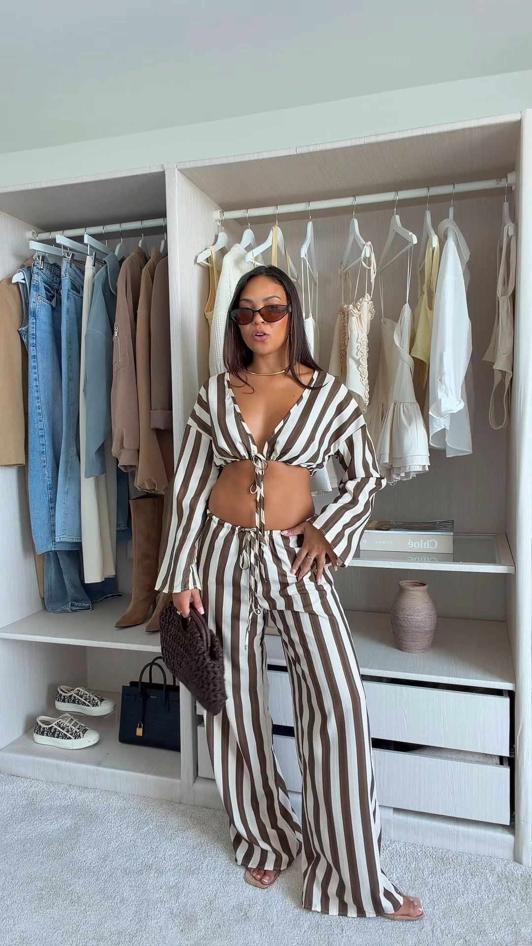 SHEIN vacation outfits, SHEIN holiday outfits, stripey coord, brown fringe dress, blue missoni dress

#LTKsummer #LTKstyletip #LTKdresses