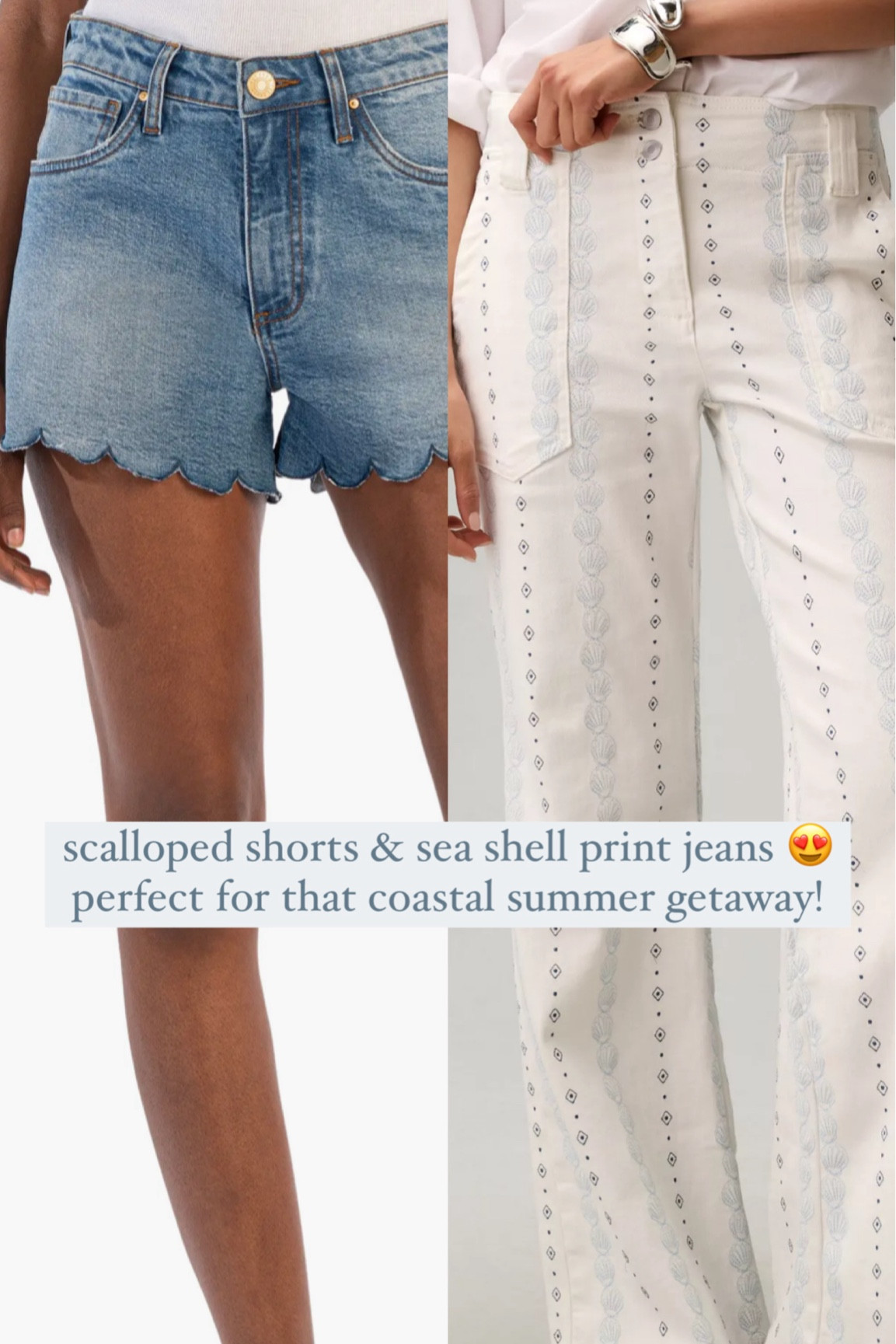 scalloped hem denim shorts and The Naomi jeans in a sea shell coastal print 😍


#LTKSeasonal #LTKTravel #LTKStyleTip