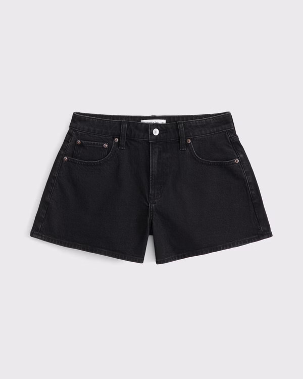 Curve Love Mid Rise A-Line Short | Abercrombie & Fitch (US)