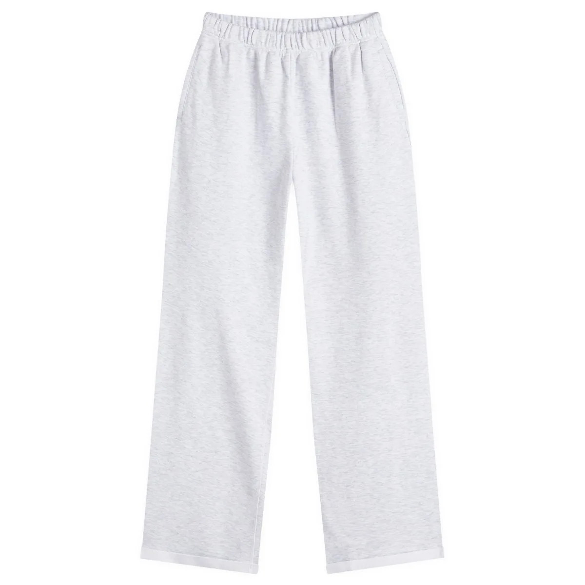 SKIMS Women's Cotton Fleece Straight Leg Pant Light Heather Grey | END. Clothing