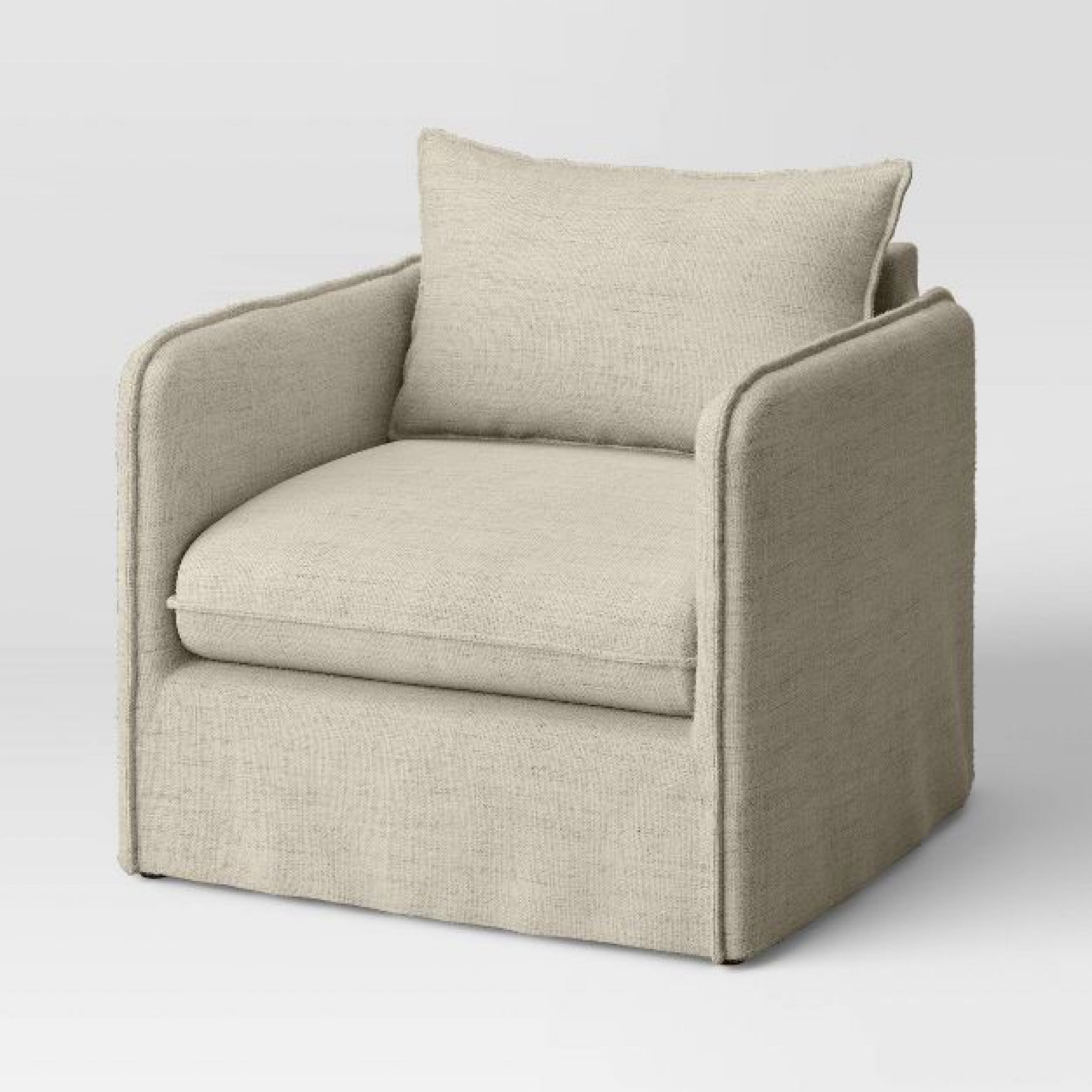 Great prices accent chair, comes in multiple colors. Slouchy Lounge Chair with French Seams.  Armchair. Linen armchair. Linen upholstered chair. Livingroom furniture. Linen furniture. Accent chair. Accent furniture. 

#LTKhome #LTKsalealert #LTKSeasonal