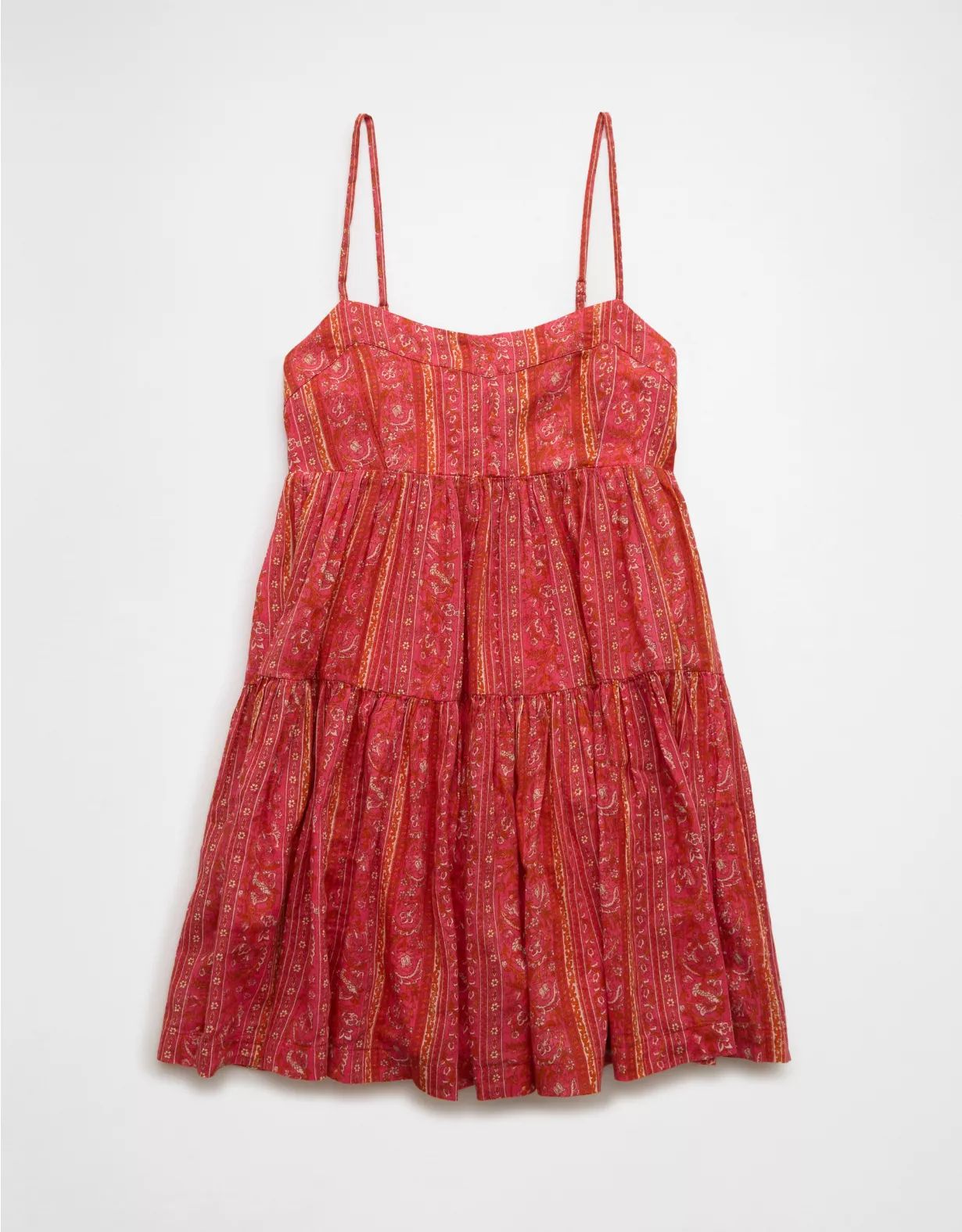 AE Tiered Babydoll Mini Dress | American Eagle Outfitters (US & CA)