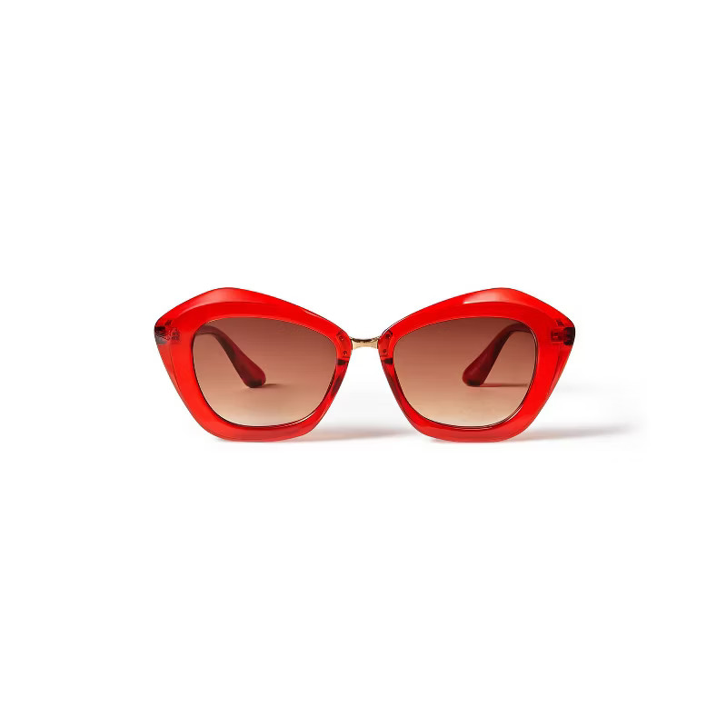 Women's Retro Cateye Sunglasses - RHODE x Target Red | Target