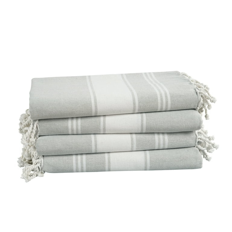 Casa Platino Cotton Beach Towel Set of 4, Peshtemal turkish towel 39"x71", Pool Absorbent Extra L... | Walmart (US)