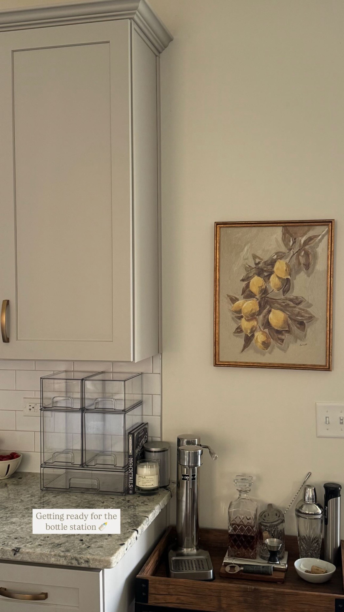 Bottle organizer and lemon artwork for the kitchen 👏🏼👏🏼

#LTKSeasonal #LTKBaby #LTKHome