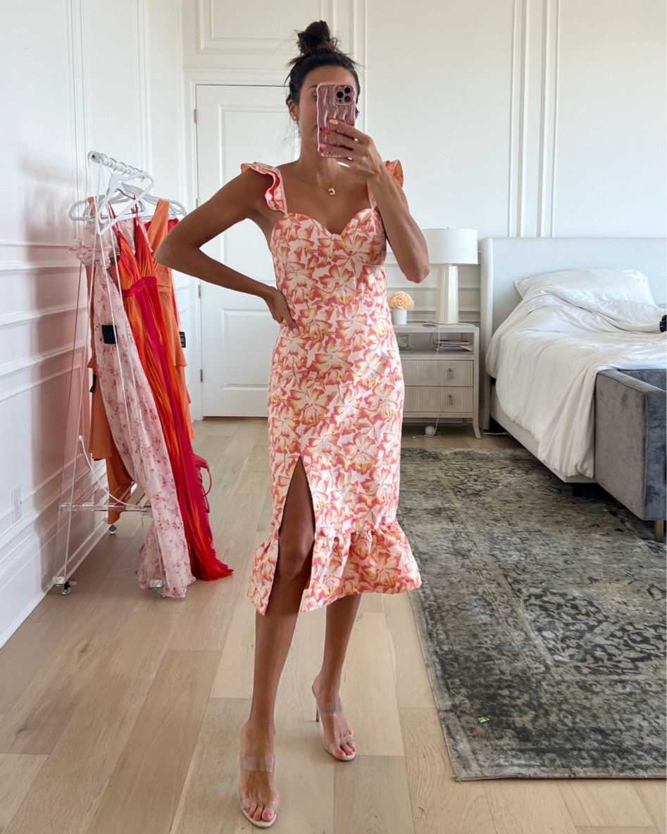 This pink & orange floral dress is so flattering and under $100 🤩

Summer wedding guest dress, wedding guest dress, floral dress, vacation dress, resort wear, summer dress, lulus, event dress, Christine Andrew 

#LTKStyleTip #LTKFindsUnder100 #LTKWedding