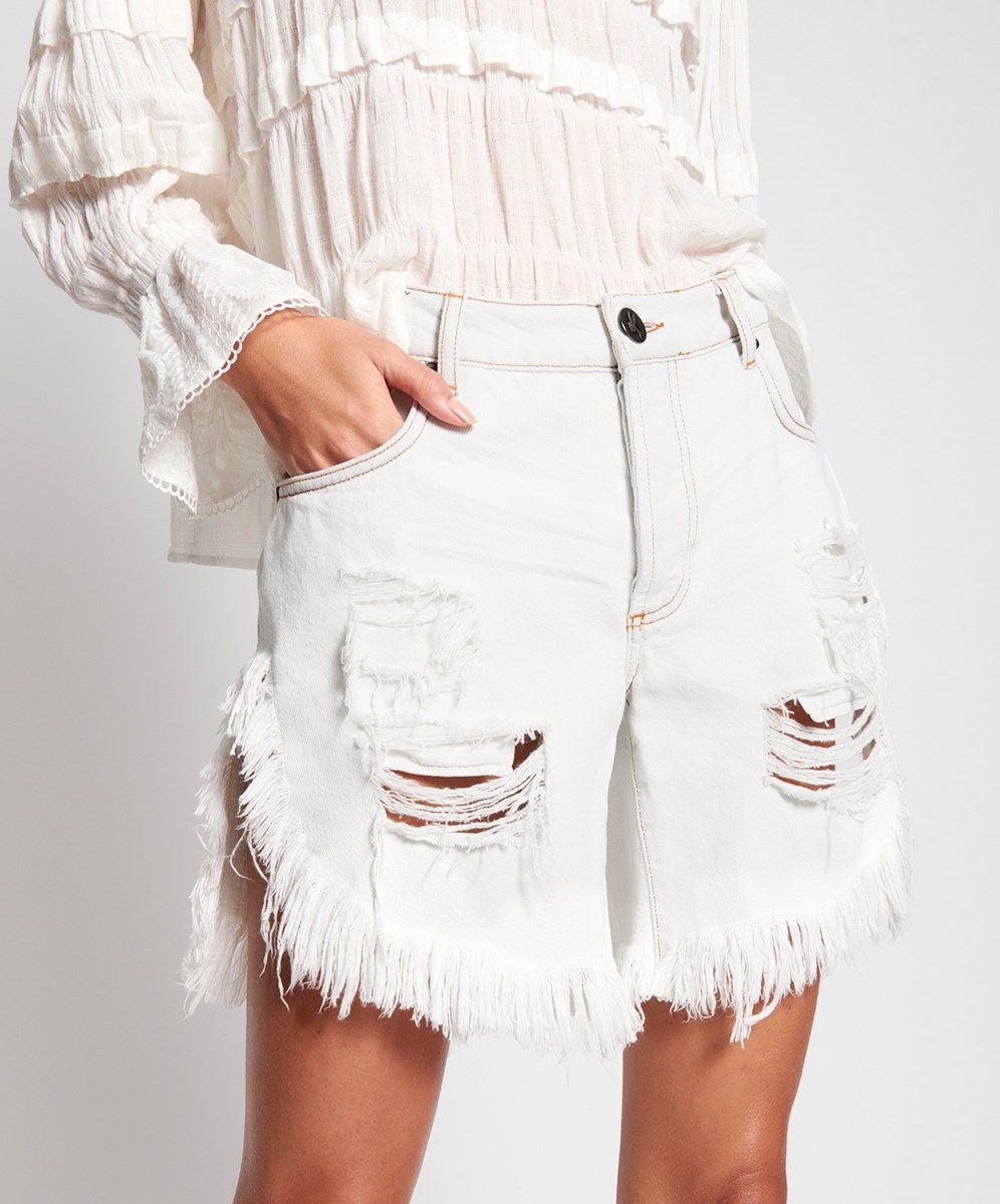 BRANDO FRANKIES  LONG LENGTH DENIM SHORT | OneTeaspoon