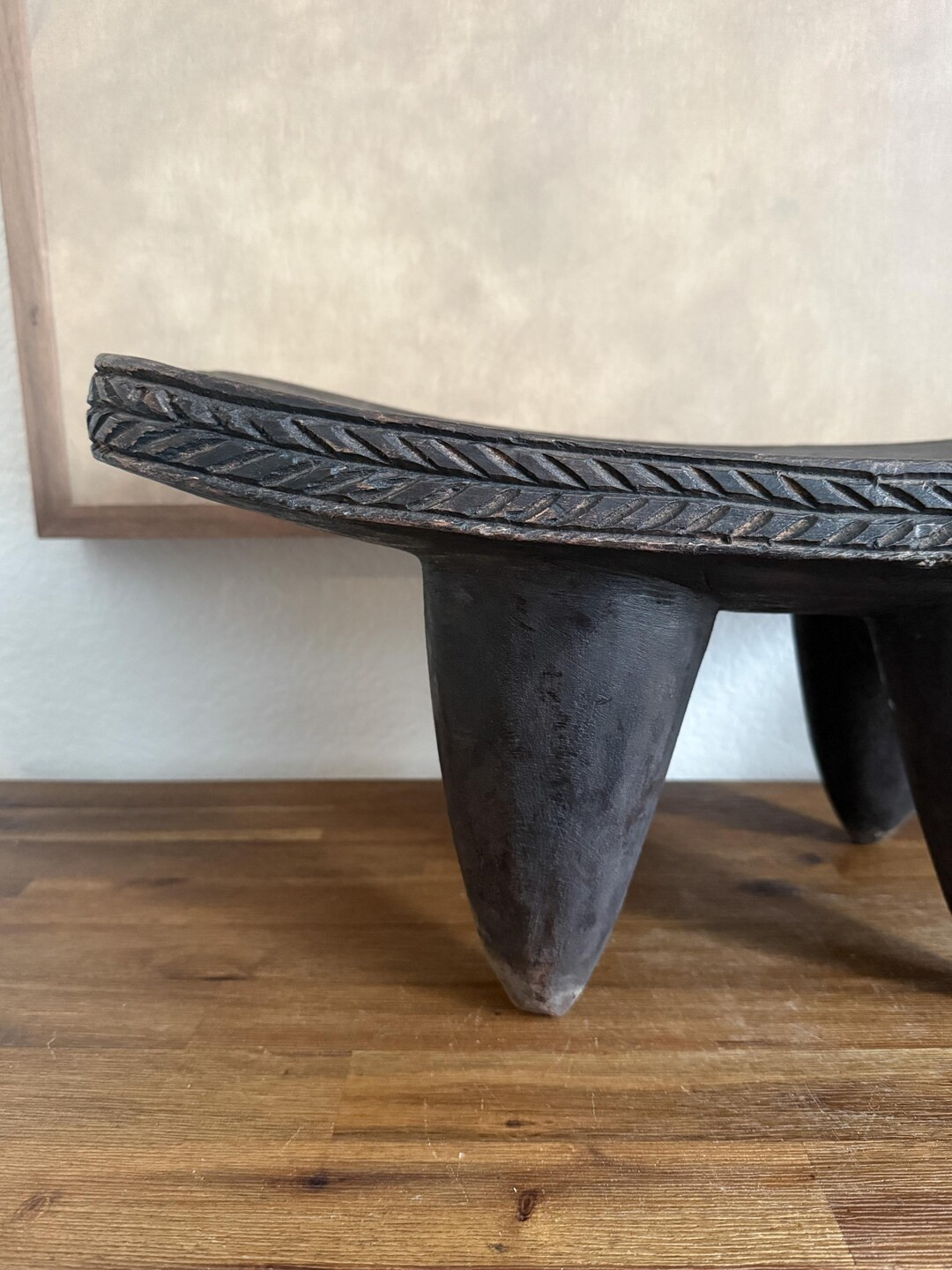 Vintage African Large Senufo Stool Carved Detail - Etsy | Etsy (US)