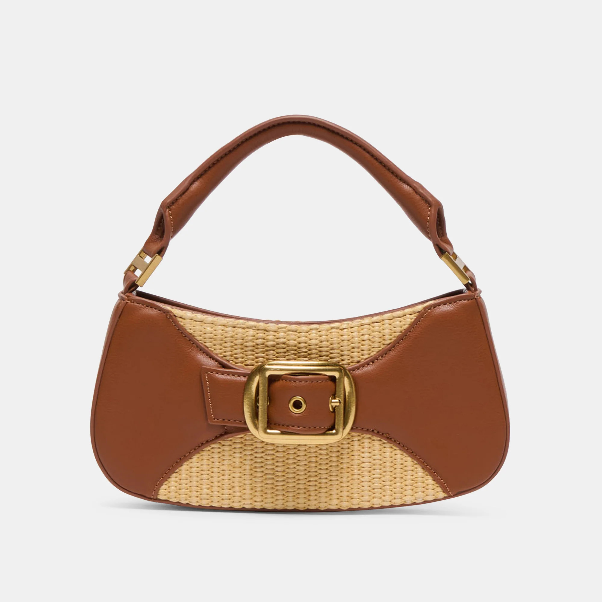 Nuala Raffia Saddle Stella Handbag | Dolce Vita | DolceVita.com