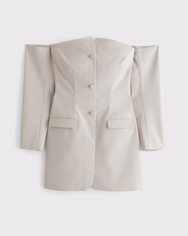 Women's The A&F Mara Off-The-Shoulder Mini Dress | Women's Clearance | Abercrombie.com | Abercrombie & Fitch (US)