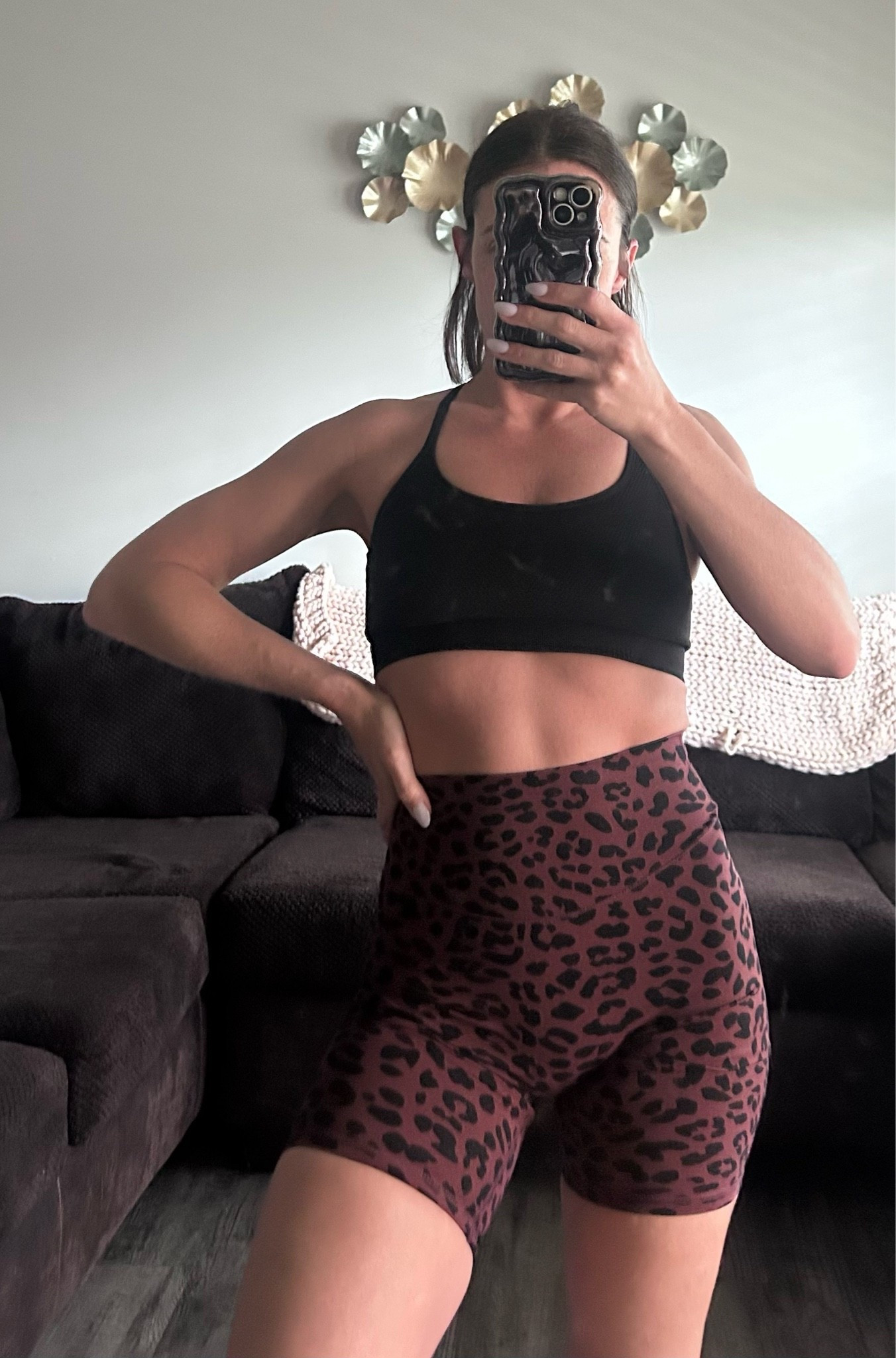these workout shorts were a hit last time i posted them so here they are again. They come in different lengths and alllll different patterns. I’m wearing the mid length in an extra small.